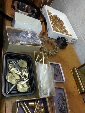 english skeleton clock, clock repair